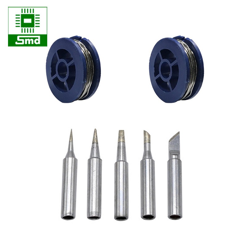 Combo Bộ 14 đồ tay hàn điều chỉnh nhiệt 60W và phụ kiện nhựa thông, hút thiếc, thiếc