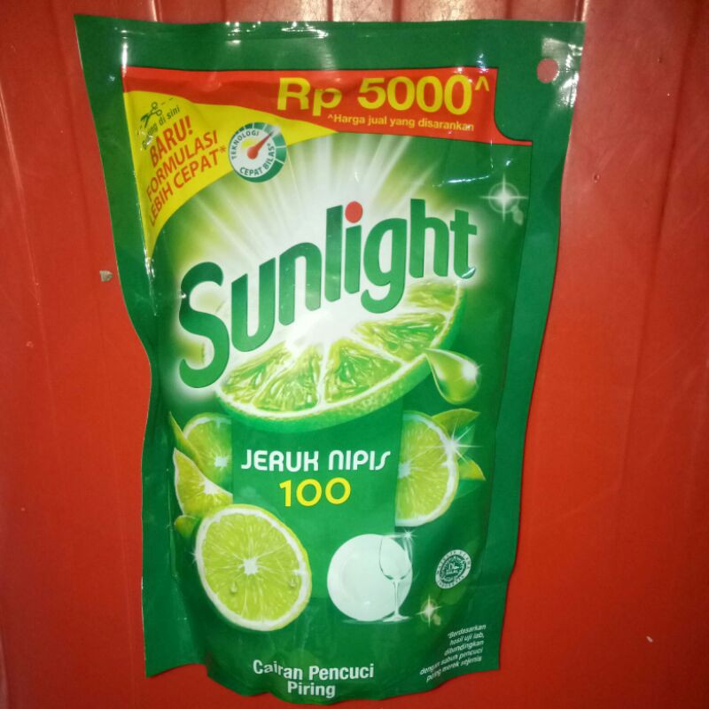 (hàng Mới Về) Xà Phòng Rửa Chén Sunlight 5000 210 ml Lime Orange 100
