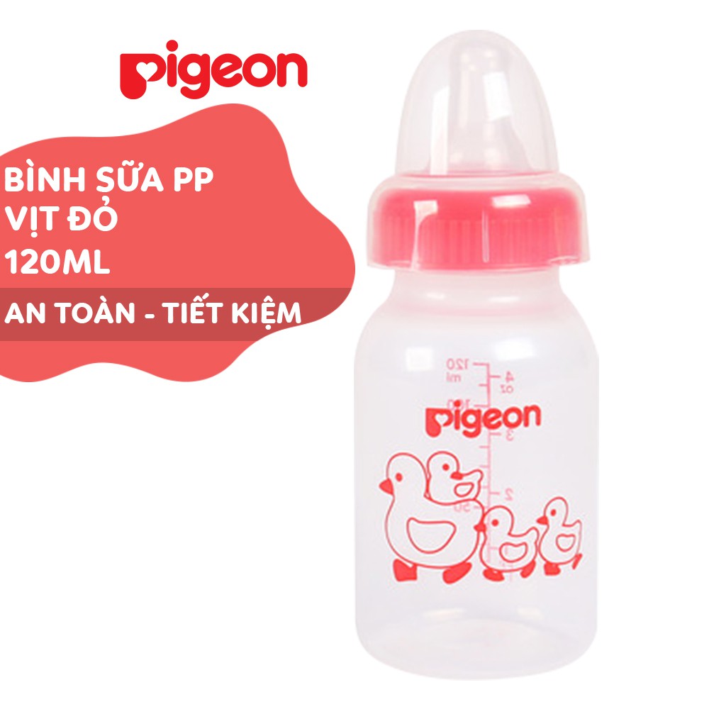 Bình Sữa Pigeon Cổ Hẹp 120ml/240ml Nhựa PP Tiêu Chuẩn