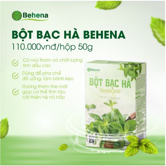 (100% nguyên chất)- Bột bạc hà sấy lạnh cao cấp- cho bạn sự sảng khoái - xóa tan cảm cúm- trị mụn-sáng da- HSD 12 Tháng.