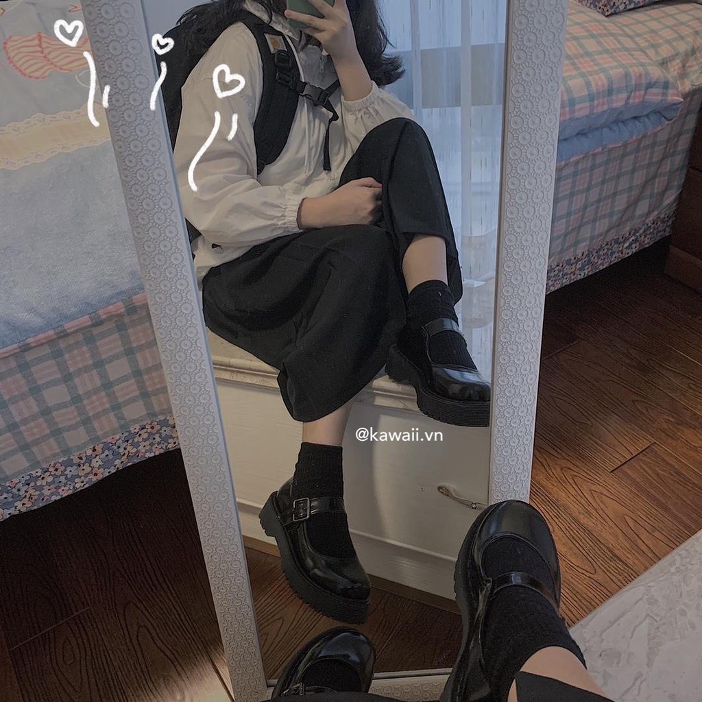 [Có sẵn] BABI SHOES - GIÀY BÚP BÊ QUAI DÁN NHẬT BẢN (Ảnh thật shop tự chụp) | BigBuy360 - bigbuy360.vn