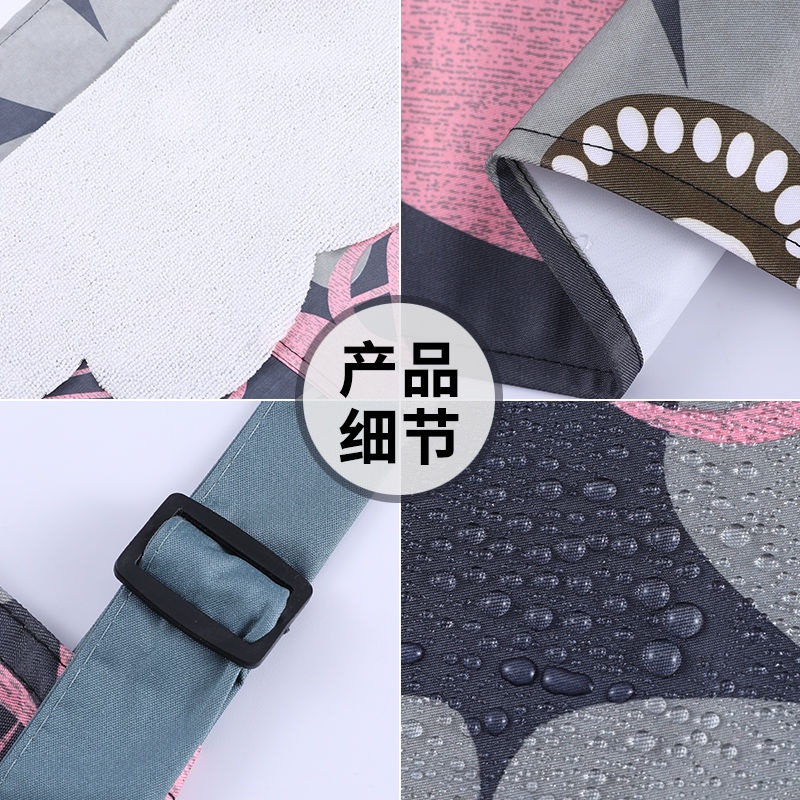 Tạp Dề Bằng Vải Cotton Canvas Thoáng Khí Chống Dầu Hai Mặt Dùng Trong Nhà Bếp