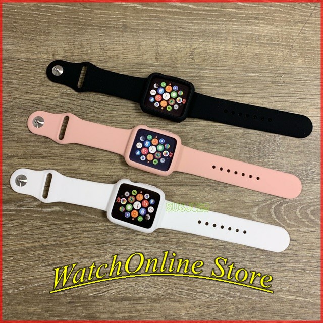 Dây đeo cao su dành cho Apple Watch 38mm 40mm 42mm 44mm