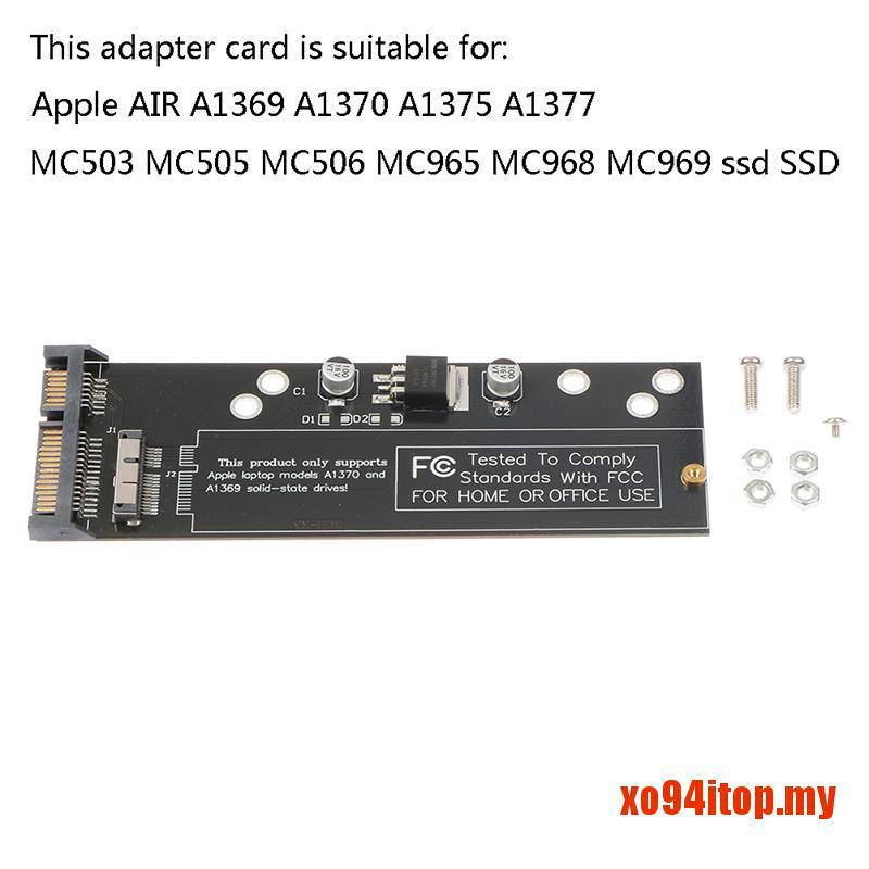 Thẻ Chuyển Đổi Ổ Cứng 12 + 6pin Cho 2011 2010apple Air A1369