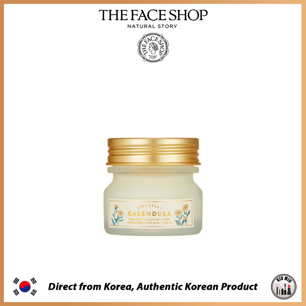 THE FACE SHOP CALENDULA ESSENTIAL MOISTURE EYE CREAM 20ml *ORIGINAL KOREA*