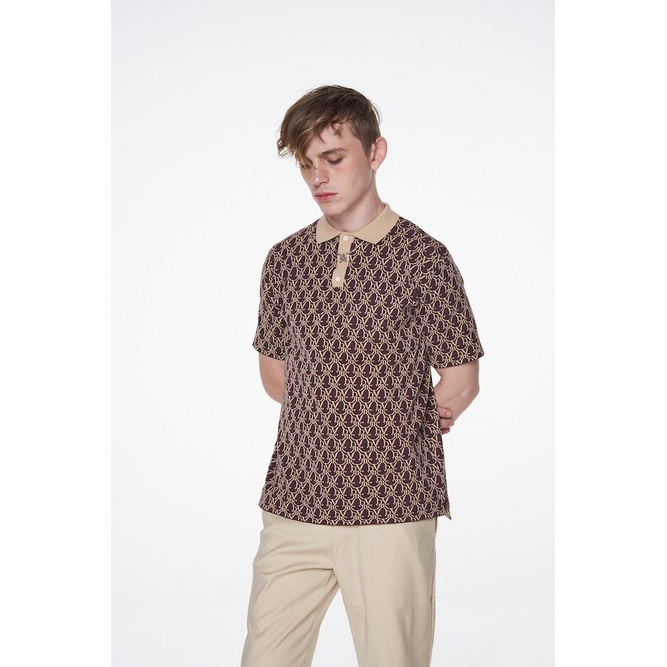 DVRK - Áo polo họa tiết Monogram TIRAMISU-DVRK-22SS