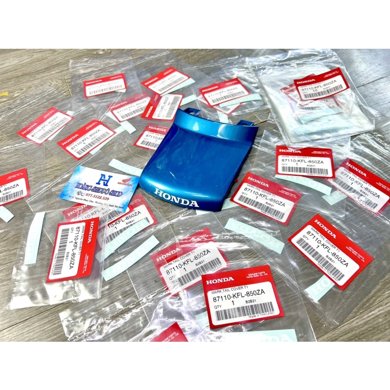 Tem mu rùa chữ Honda dán xe wave nhỏ