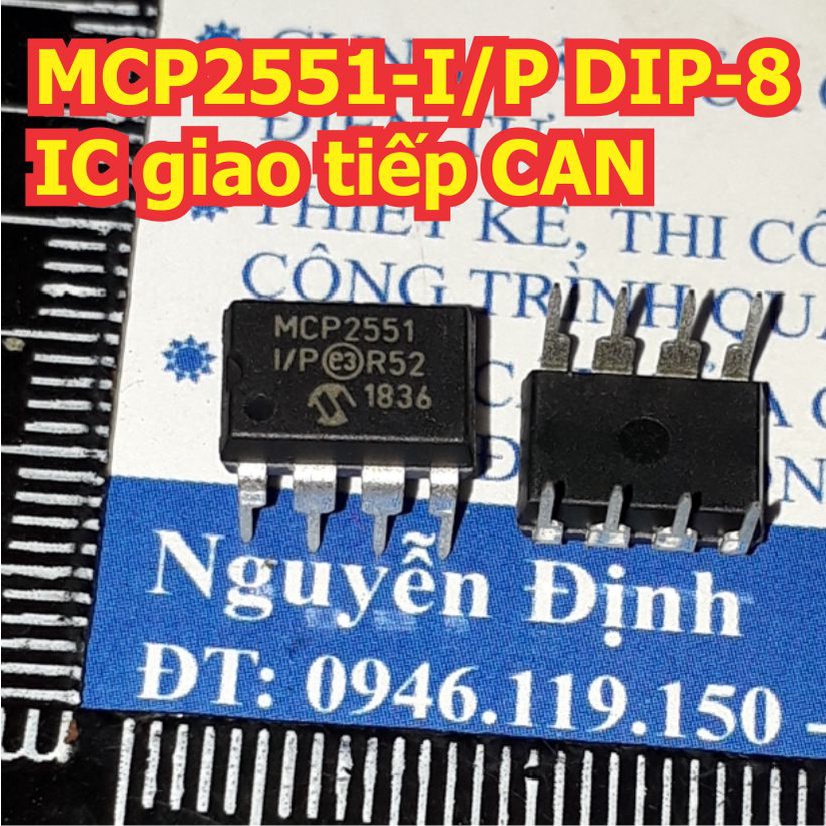 MCP2551-I/P MCP2551 2551 DIP-8 IC giao tiếp CAN kde1432