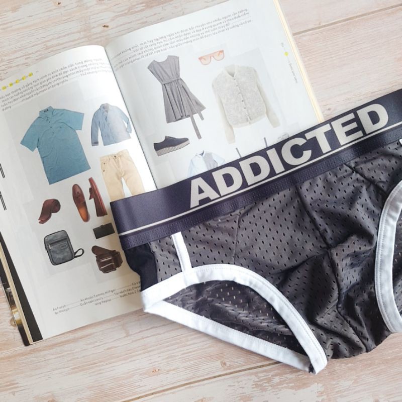 Quần lót Nam ADDICTED - thun lưới, tam giác, khoét mông - Jullian