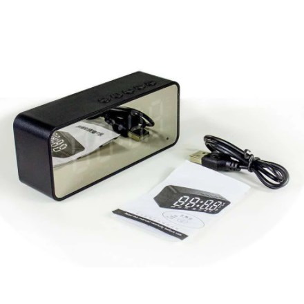 Loa Bluetooth không dây- Đồng hồ báo thức mini nhỏ -Pháo di động Mini Voice Phát thanh