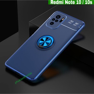 Ốp redmi note 10 / note 10s giá đỡ chống sốc nhẫn hút ô tô auto focus cao cấp