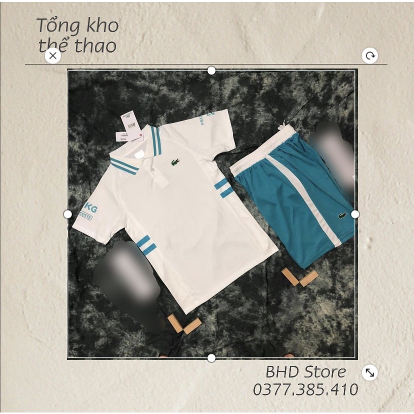 Bộ thể thao nam Tennis Lacoste. Bộ đồ quần áo nam cao cấp mẫu hot nhất hè 2021