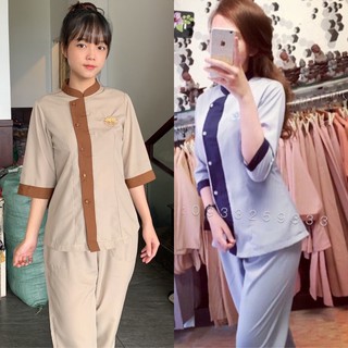 Đồ Lam Đi Chùa # Lãnh Tụ Phối Nữ # Quần Áo Nữ # Đồ Bộ Nữ