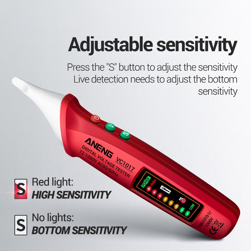 Thiết Bị Kiểm Tra Điện Áp ANENG- VC1017 AC 12V-1000v Chuyên Dụng