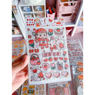 Set 4 tấm sticker dễ thương