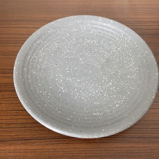 dĩa gân tròn 15cm đen nhám, xám nhám đĩa phíp lót chén - nhựa melamine SF-DG26
