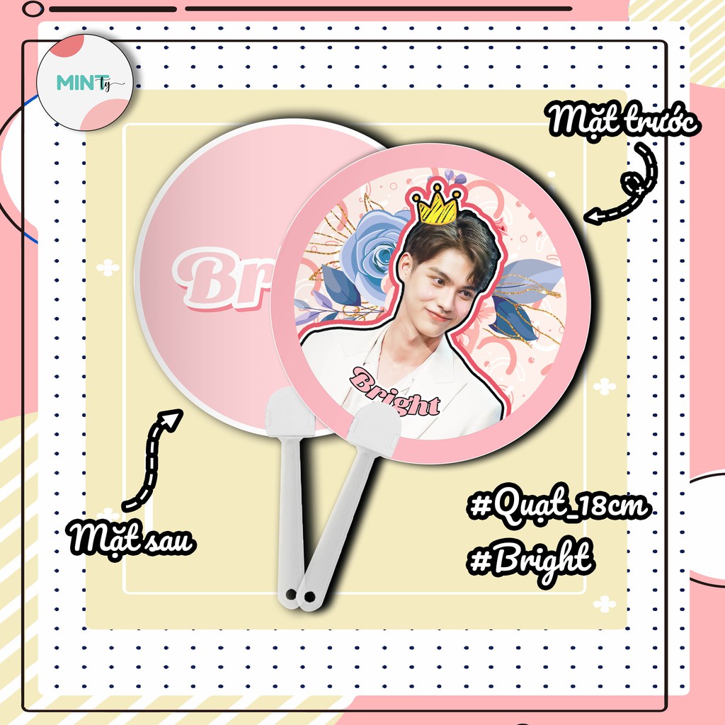 [Handmade]Quạt tròn BrightWin 18cm Ver 2