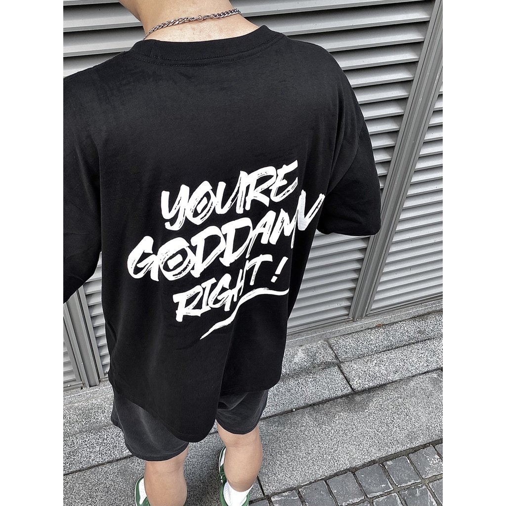 Áo Thun Oversize Local Brand tay lỡ NEVASOME Goddamn phông unisex nam nữ cotton oversize form rộng