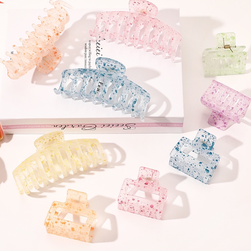 Kẹp càng cua tone kiểu dáng đốm tone màu kẹo ngọt phong cách trẻ trung dễ thương