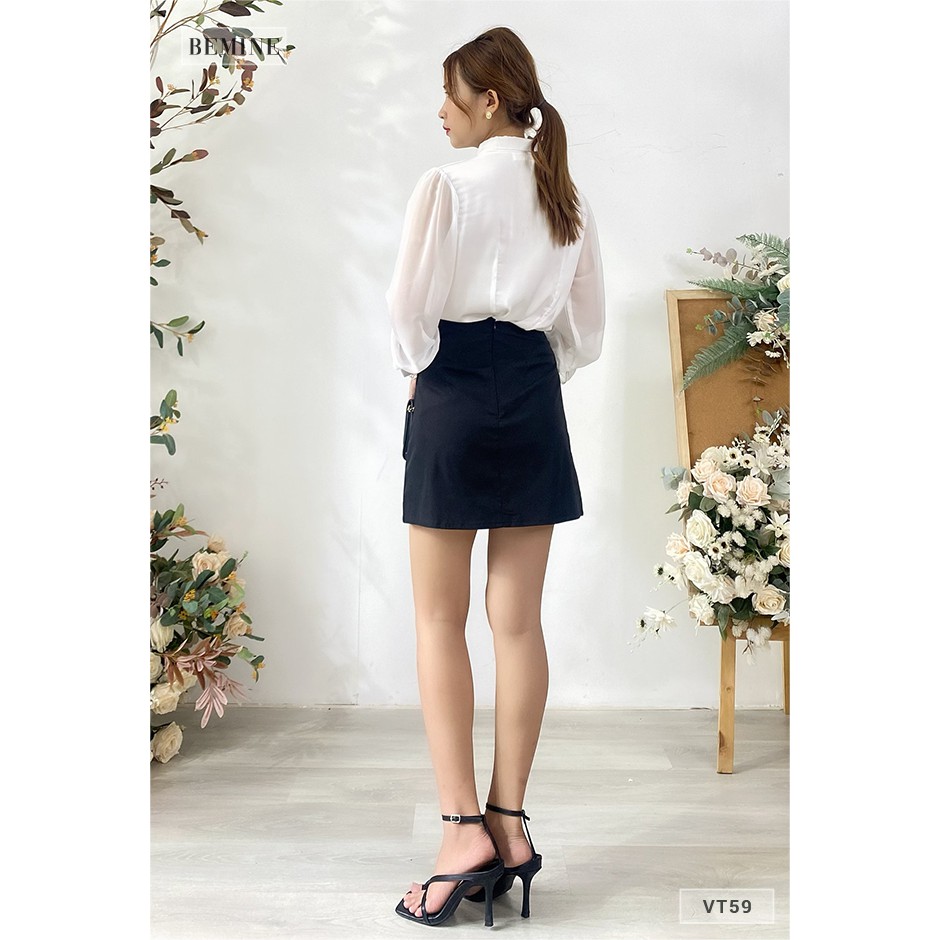 Chân váy chữ A ngắn BEMINE VT59ĐEN | BigBuy360 - bigbuy360.vn