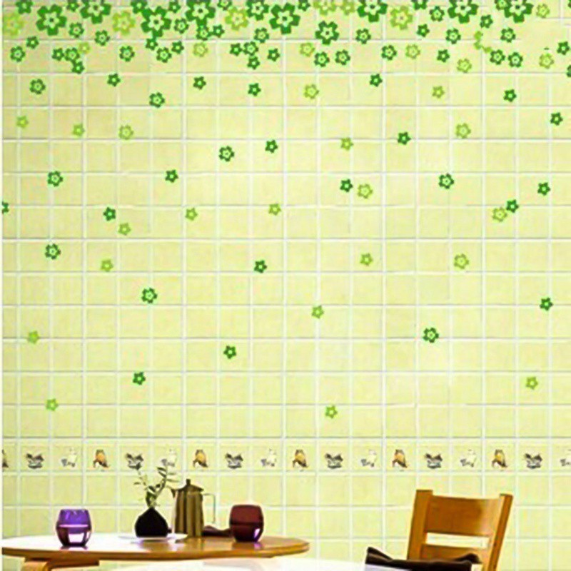 Sticker dán tường nghệ thuật hình bông hoa dùng trang trí phòng khách
