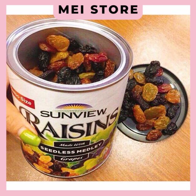 Nho Khô Sunview Raisins Vị Hỗn Hợp 425g - Chính Hãng Mỹ