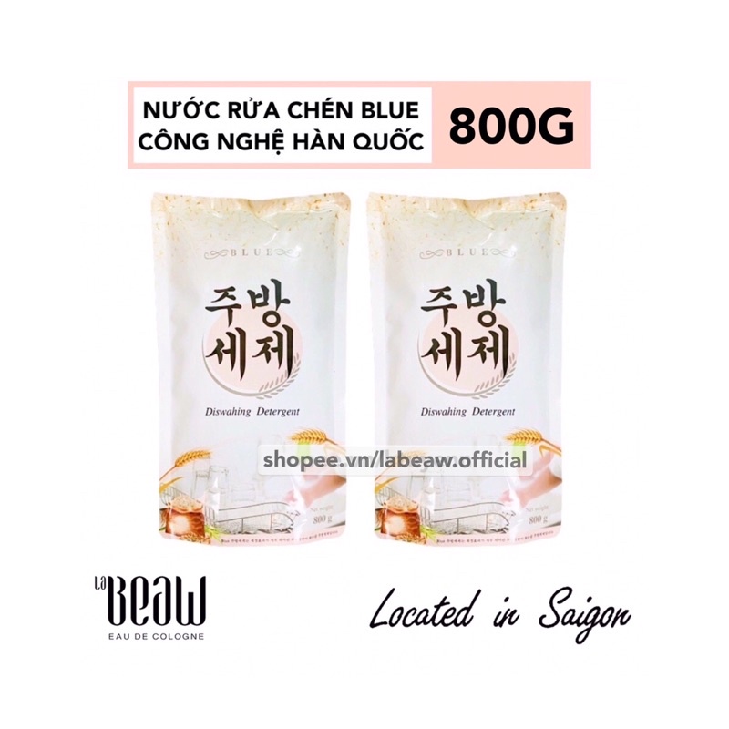 Nước rửa chén BLUE 800G công nghệ Hàn Quốc