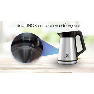 Bình siêu tốc Electrolux (Thụy Điển) EEK5604S 1.5 lít (Bảo hành 24 tháng chính hãng)