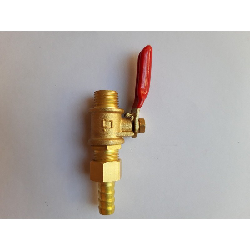 Van khóa máy nén khí đài loan đồng thau ren 13mm