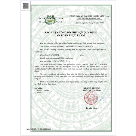 Viên sủi Uscadimin C1g hộp 4 viên *10 viên