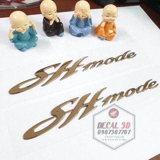 Tem sh mode 2018 chữ nổi màu vàng đồng hàng cao cấp siêu nét