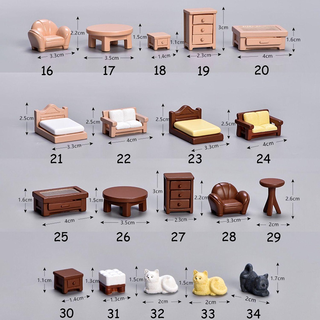 ELLSWORTH 1 Mô Hình Máy Uống Nước Mini Trang Trí Tiểu Cảnh DIY