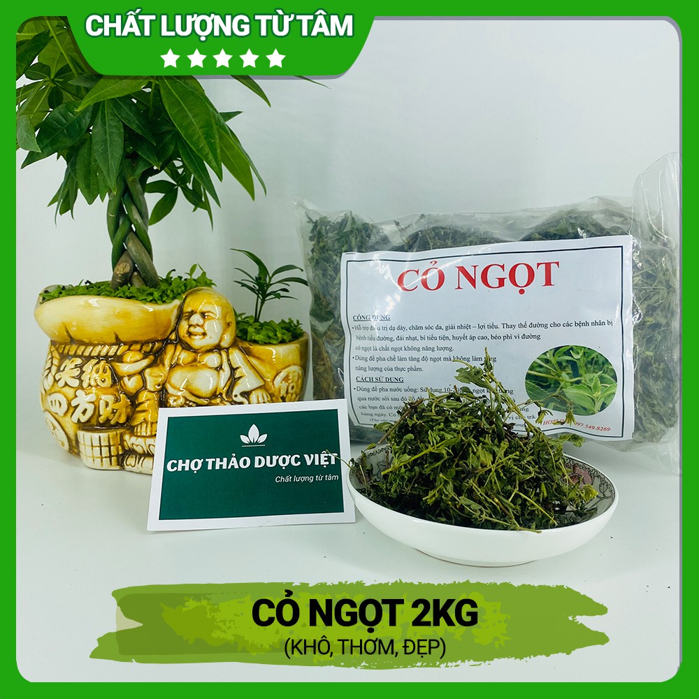 [Gía Sỉ] 2kg Cỏ Ngọt (Khô, Thơm, Đẹp)