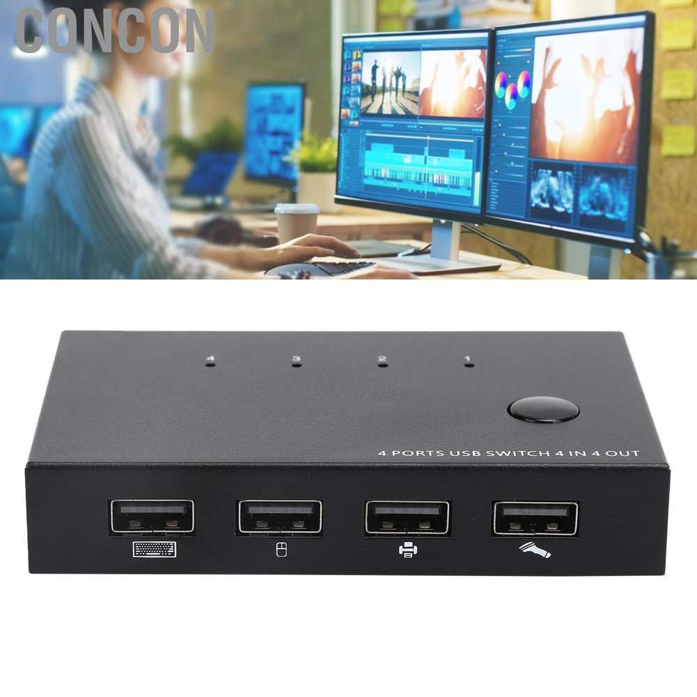 Thiết Bị Chuyển Đổi 4 Cổng Ra Usb Kvm