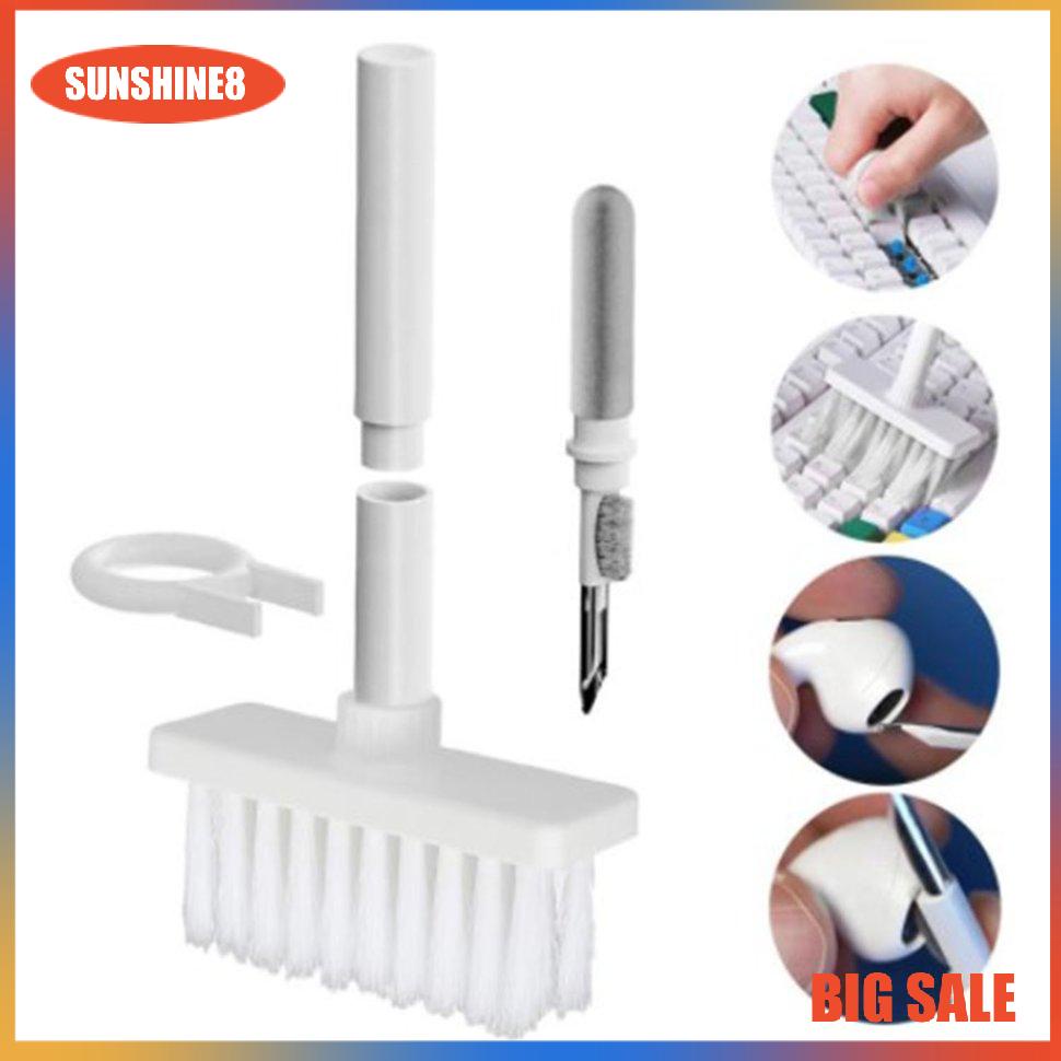 【SUN】Keyboard Cleaning Brush Set 5 In 1 Multi-fuction Computer Cleaning Tools