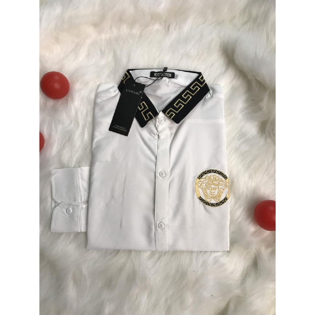 ÁO SƠ MI NAM THÊU 2 MÀU TRẮNG ĐEN CAO CẤP ĐẸP CHUẨN SHOP | BigBuy360 - bigbuy360.vn