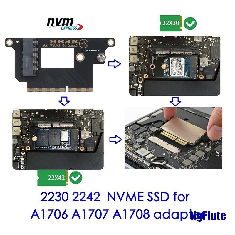 Thẻ Chuyển Đổi Nvme M.2 Ngff Ssd Cho 13 "2016-2017 Macbook Pro A1708