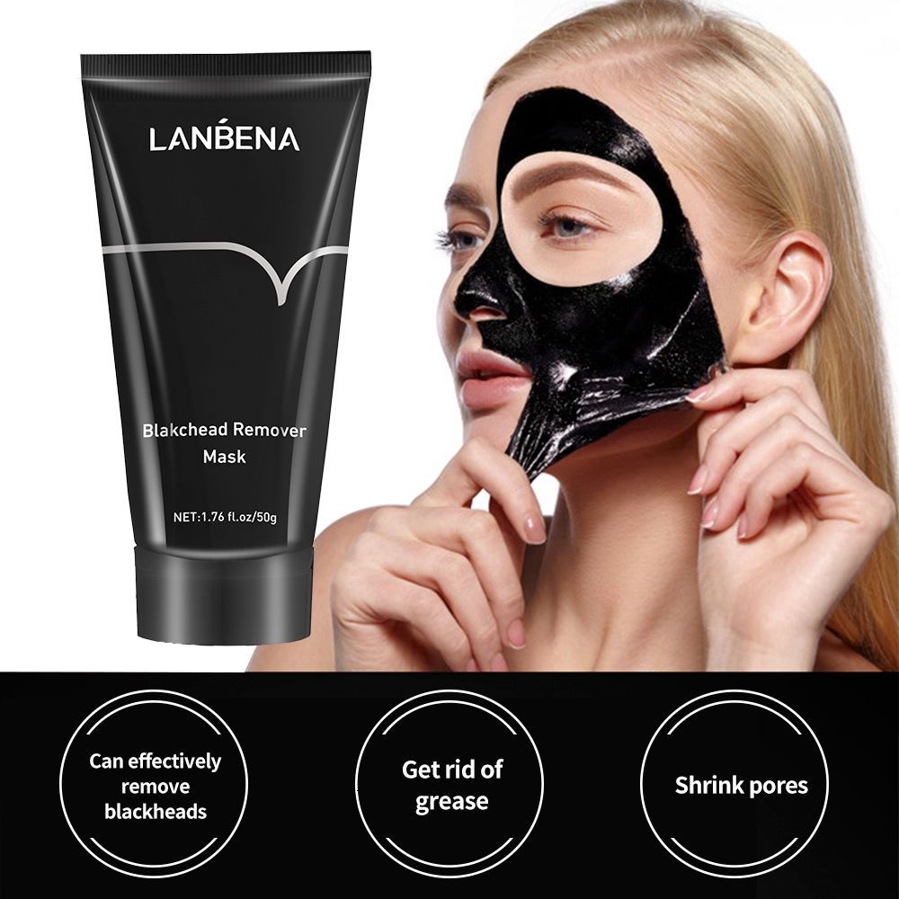 Mặt Nạ Lột Mụn Đầu Đen Làm Sạch Sâu Lanbena 50G