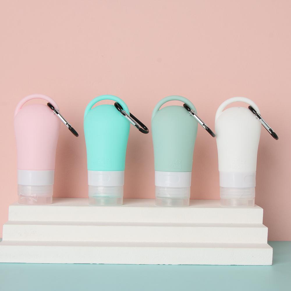 Chai Silicone Có Móc Treo Dùng Để Rửa Tay Khi Đi Du Lịch
