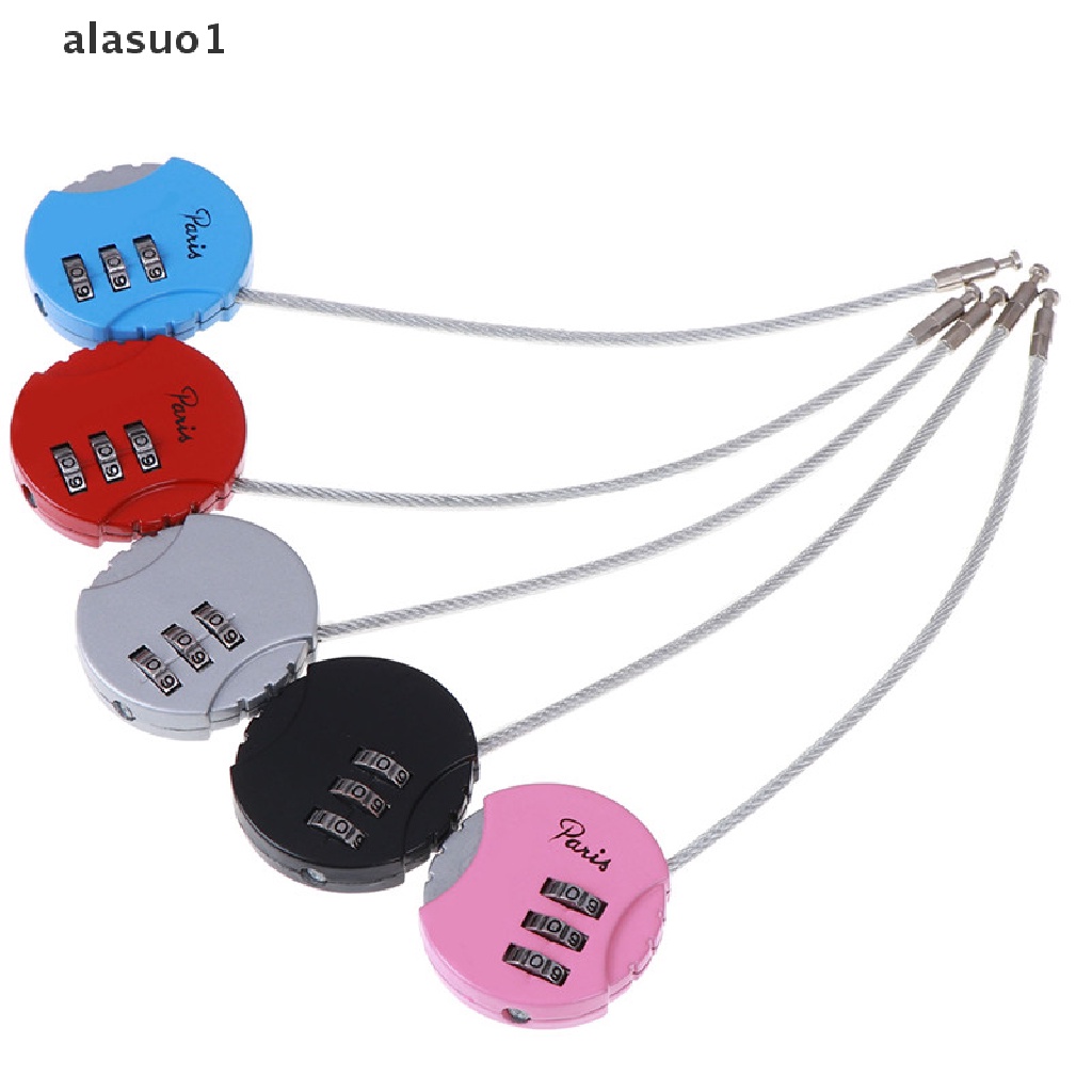 1  Ổ Khóa Hành Lý Du Lịch 3 Số Mini 3.7 * 9cm