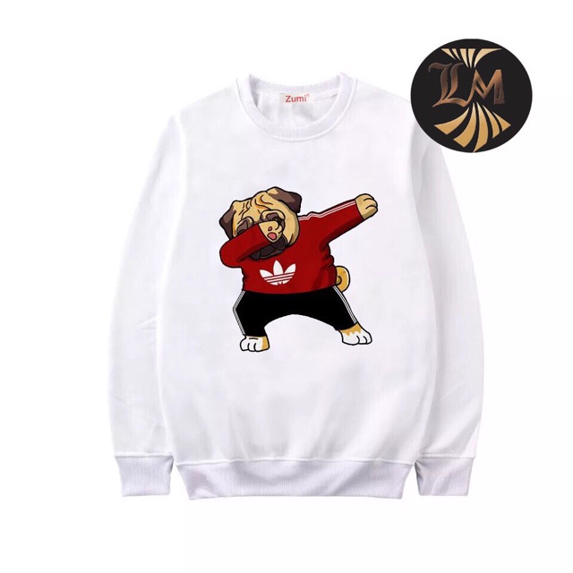 ÁO NỈ SWEATER NAM NỮ CHÓ ÁO ĐỎ KUNGFU CÓ BIGSIZE