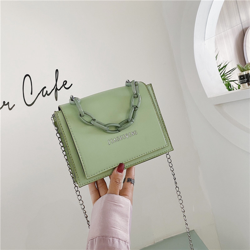 Túi xách đeo chéo có dây mắt xích hợp thời trang cho nữ