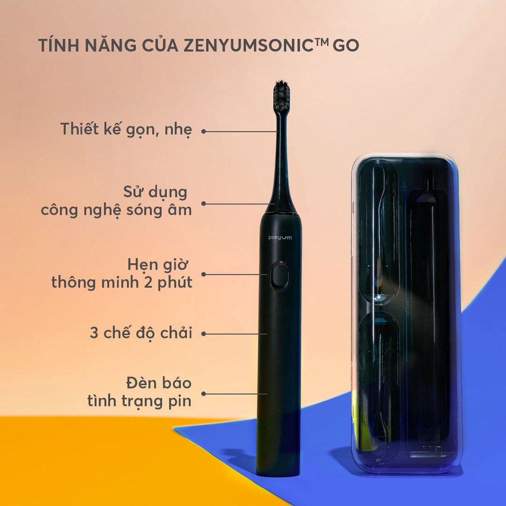 Bộ 3 đầu thay thế cho bàn chải điện sonic go - đen trắng - zenyumsonicgo - ảnh sản phẩm 4