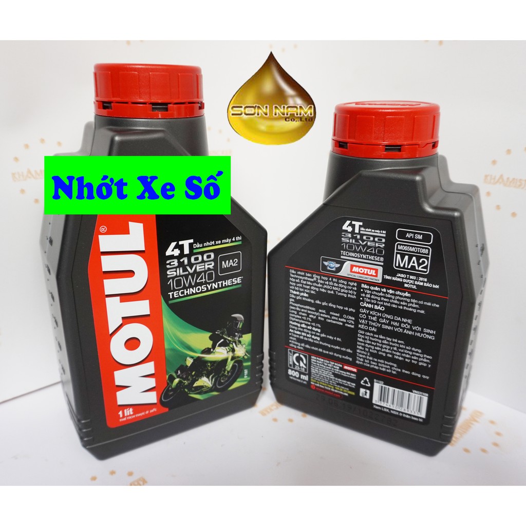 Nhớt Motul 3100 Silver 10W40 4T chuyên xe số chính hãng