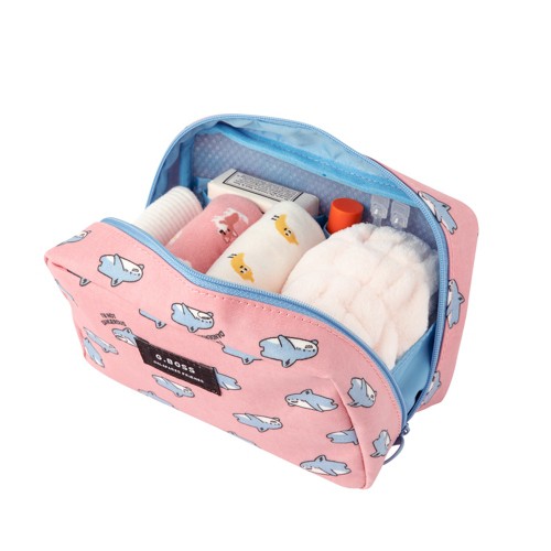 Túi Vuông ARTBOX Rộng Rãi Mềm Mại Màu Hồng Hình Boss Cá Mập