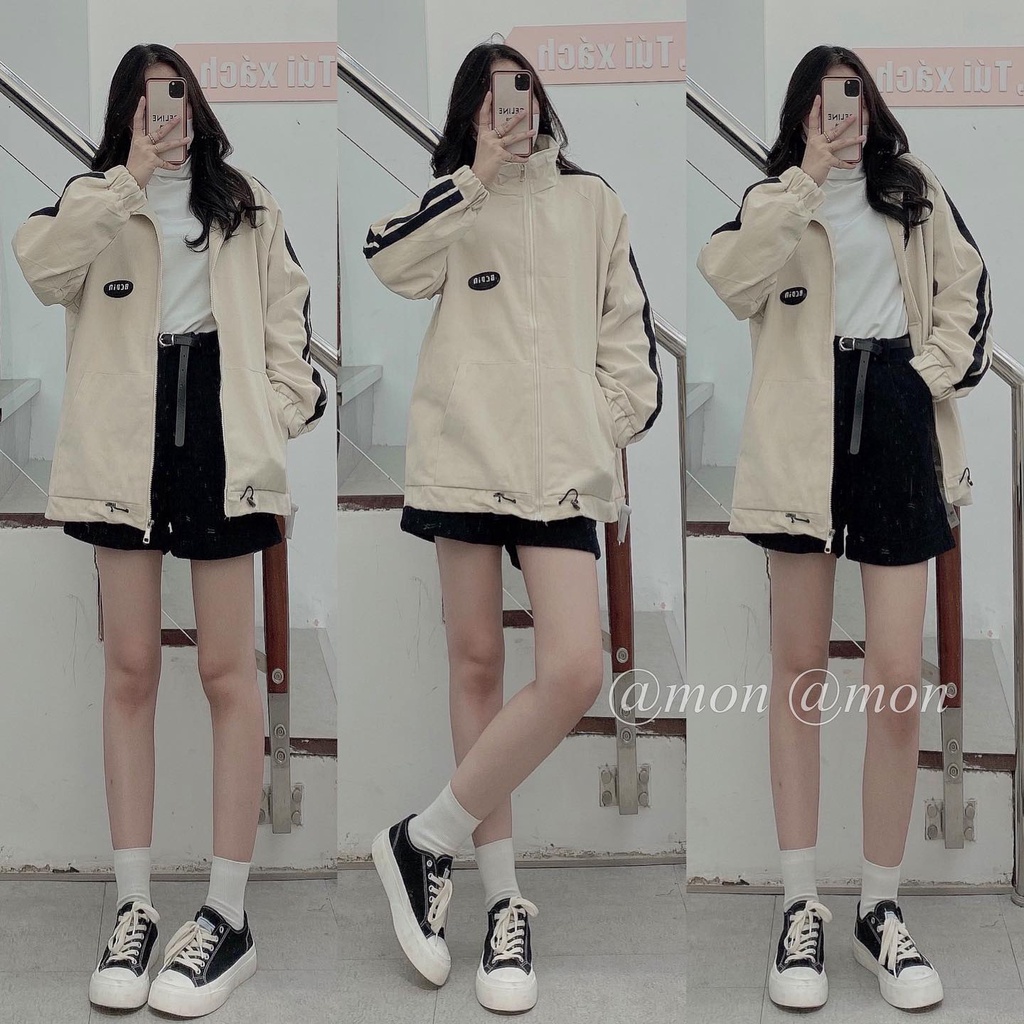 210706 Áo khoác kaki 2 lớp, áo khoác nữ, áo kaki nữ thời trang ulzzang freesize chùm mông | BigBuy360 - bigbuy360.vn