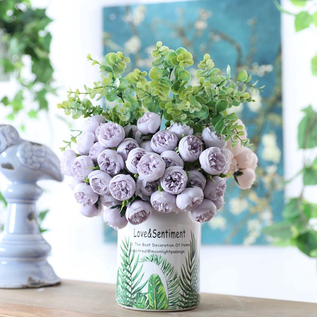 IVORY Bó Hoa Mẫu Đơn Giả Trang Trí Tiệc Cưới