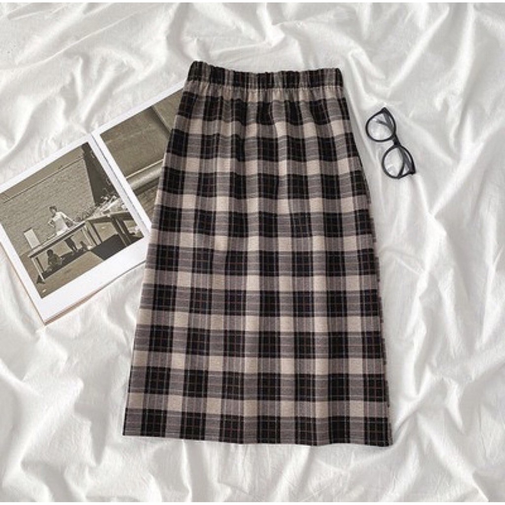 Chân Váy Dài Kẻ Chất Dạ - Titto Closet | BigBuy360 - bigbuy360.vn