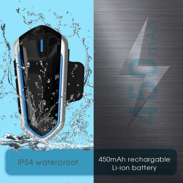 Motorcycle Helmet Bluetooth Headset Low Power Bluetooth 4.1 Headset