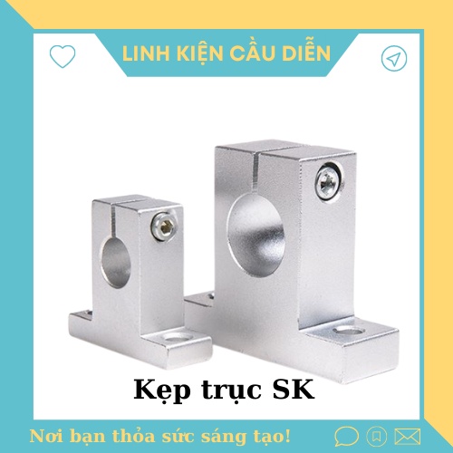 Kẹp trục SK08/10/12/16/20 ( Gối đỡ trục )